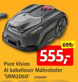 Bauhaus Pure Vision Al kabelloser Mähroboter 'SRM2060' Angebot
