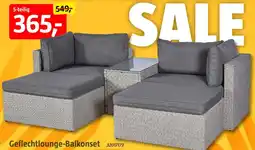 Bauhaus Geflechtlounge-Balkonset 5-teilig Angebot