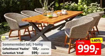 Bauhaus Sunfun Sommermöbel-Set, 7-teilig Angebot