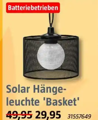 Bauhaus Solar Hängeleuchte 'Basket' Angebot