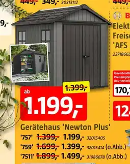 Bauhaus Gerätehaus 'Newton Plus' 757 Angebot