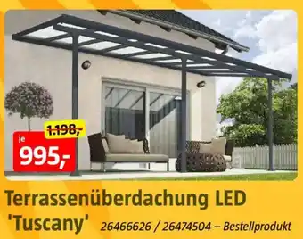 Bauhaus Terrassenüberdachung LED 'Tuscany' Angebot