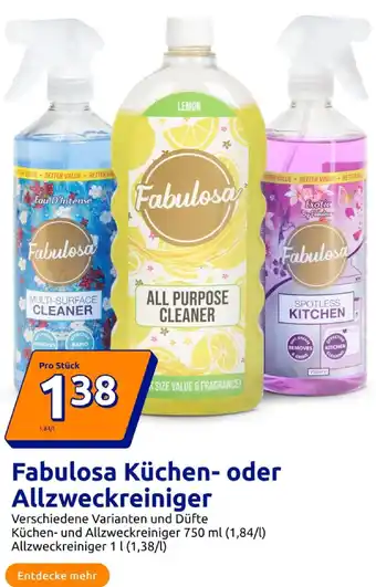 Action Fabulosa multi-surface cleaner eau d'intense Angebot