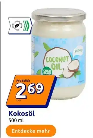 Action Coco island kokosöl Angebot