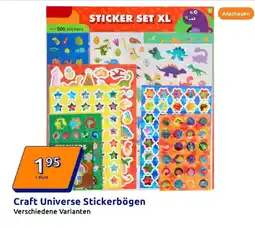 Action Craft universe stickerbögen Angebot