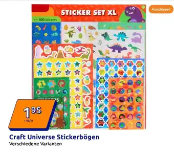 Action Craft universe stickerbögen Angebot