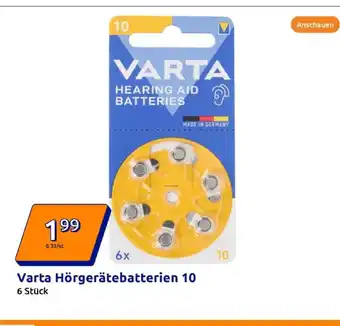 Action Varta hörgerätebatterien 10 Angebot