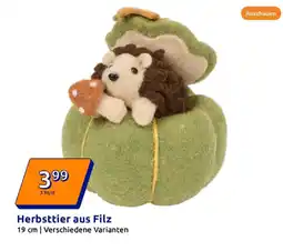 Action Herbsttier aus filz Angebot