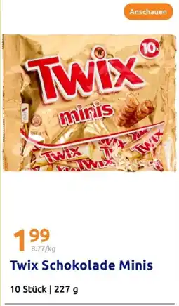 Action Twix schokolade minis Angebot