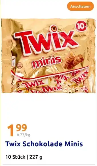 Action Twix schokolade minis Angebot