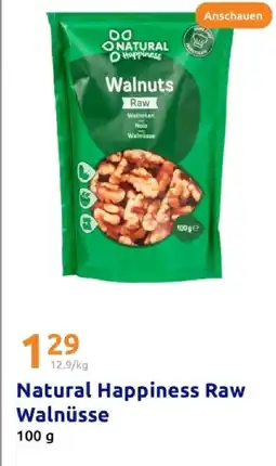 Action Natural happiness raw walnüsse Angebot