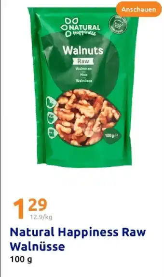 Action Natural happiness raw walnüsse Angebot