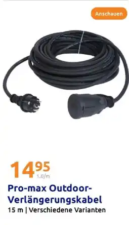 Action Pro-max outdoor-verlängerungskabel Angebot