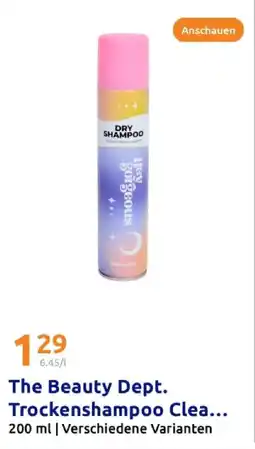 Action The beauty dept. trockenshampoo clean & fresh Angebot