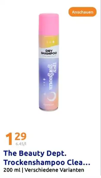 Action The beauty dept. trockenshampoo clean & fresh Angebot