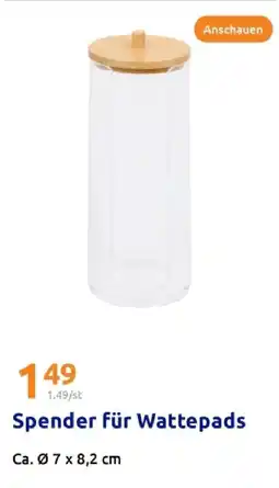 Action Spender für wattepads Angebot