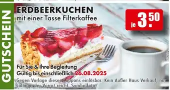 Möbel Mahler Erdbeerkuchen mit einer tasse filterkaffee Angebot