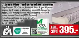 Möbel Mahler 7-zonen-micro-taschenfederkern-matratze Angebot