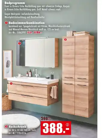 Möbel Mahler Badprogramm Angebot