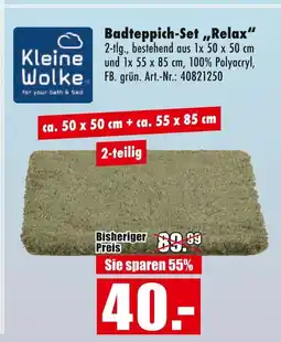 Möbel Mahler Kleine wolke badteppich-set 'relax' Angebot