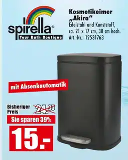Möbel Mahler Spirella kosmetikeimer „akira“ Angebot