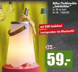 Möbel Mahler Akku-tischleuchte 'sektkühler' Angebot