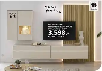 Hofmeister Musterring wohnwandkombination kara-frame Angebot