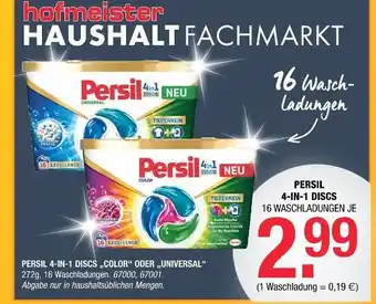 Hofmeister Persil 4-in-1 discs color Angebot