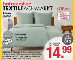 Hofmeister S.oliver musselin-bettwäsche Angebot