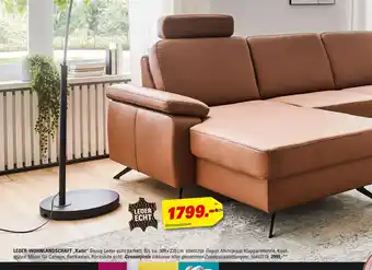 Höffner Leder-wohnlandschaft „kathi Angebot