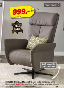 Höffner Wohnwert fernseh-sessel maximal Angebot