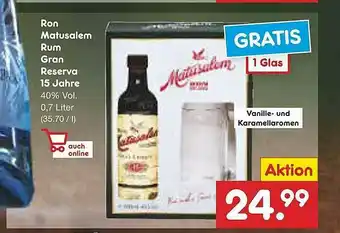 Netto Marken-Discount Ron Matusalem Grum Gran Reserva 15 Jahre Angebot