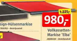 Bauhaus Vollkassetten- Markise 'Elba' Angebot