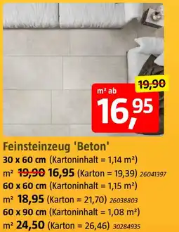 Bauhaus Feinsteinzeug 'Beton' Angebot