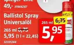 Bauhaus Ballistol Spray Universalöl Angebot