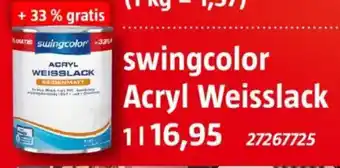 Bauhaus swingcolor Acryl Weisslack Angebot