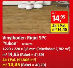 Bauhaus Vinylboden Rigid SPC "Yukon" Angebot