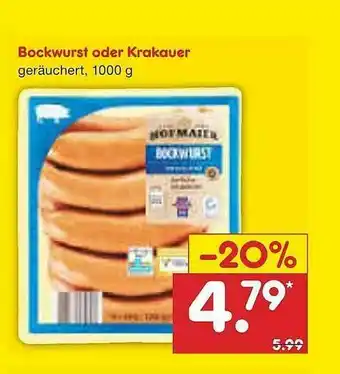 Netto Marken-Discount Bockwurst Oder Krakauer Angebot