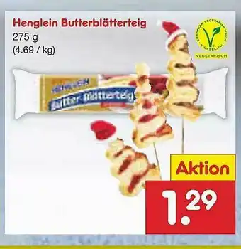 Netto Marken-Discount Henglein Butterblätterteig Angebot