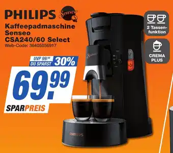 K+B Expert PHILIPS Senseo Kaffeepadmaschine CSA240/60 Select Angebot