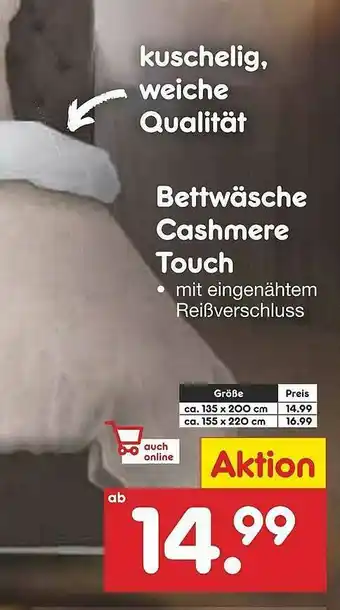 Netto Marken-Discount Bettwäsche Cashmere Touch Angebot