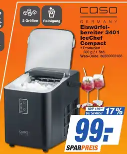 K+B Expert CASO DESIGN Eiswürfel- bereiter 3401 IceChef Compact Angebot