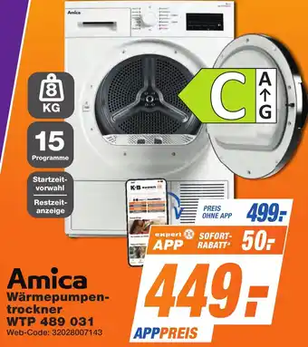 K+B Expert Amica Wärmepumpentrockner WTP 489 031 Angebot