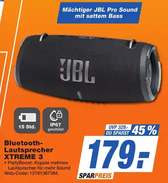 K+B Expert JBL Bluetooth- Lautsprecher XTREME 3 Angebot
