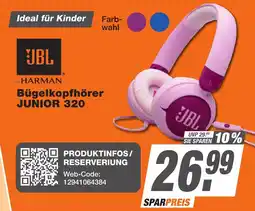 K+B Expert JBL Bügelkopfhörer JUNIOR 320 Angebot