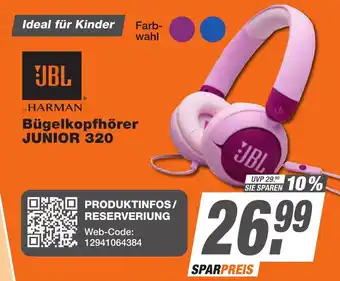K+B Expert JBL Bügelkopfhörer JUNIOR 320 Angebot