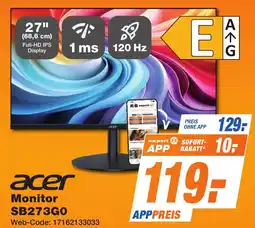 K+B Expert acer Monitor SB273GO Angebot