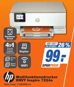 K+B Expert hp Multifunktionsdrucker ENVY Inspire 7224e Angebot
