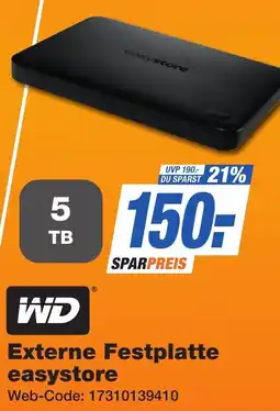 K+B Expert WD Externe Festplatte easystore Angebot