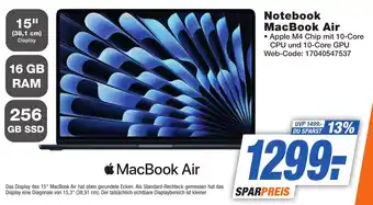 K+B Expert Notebook MacBook Air Angebot